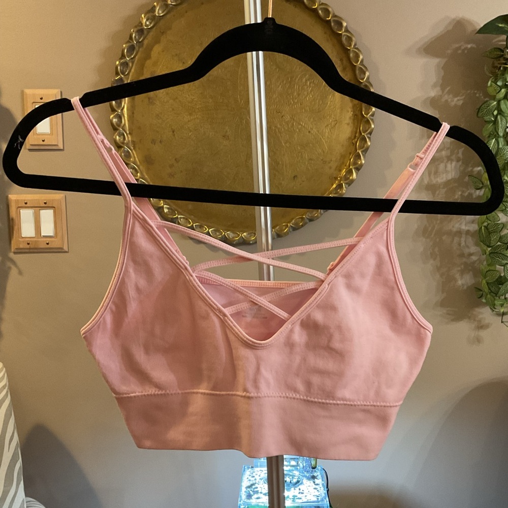 Pink Women's Strappy Bralette